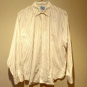 Striped long sleeved button down men’s or women’s